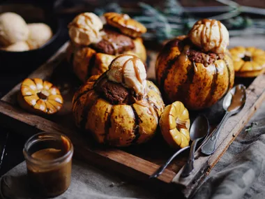 pumpkin spiced ice cream puddings