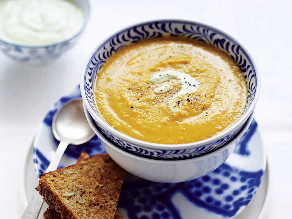 Hearty vegetable and lentil soup