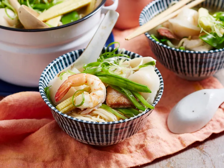 Combination short and long soup