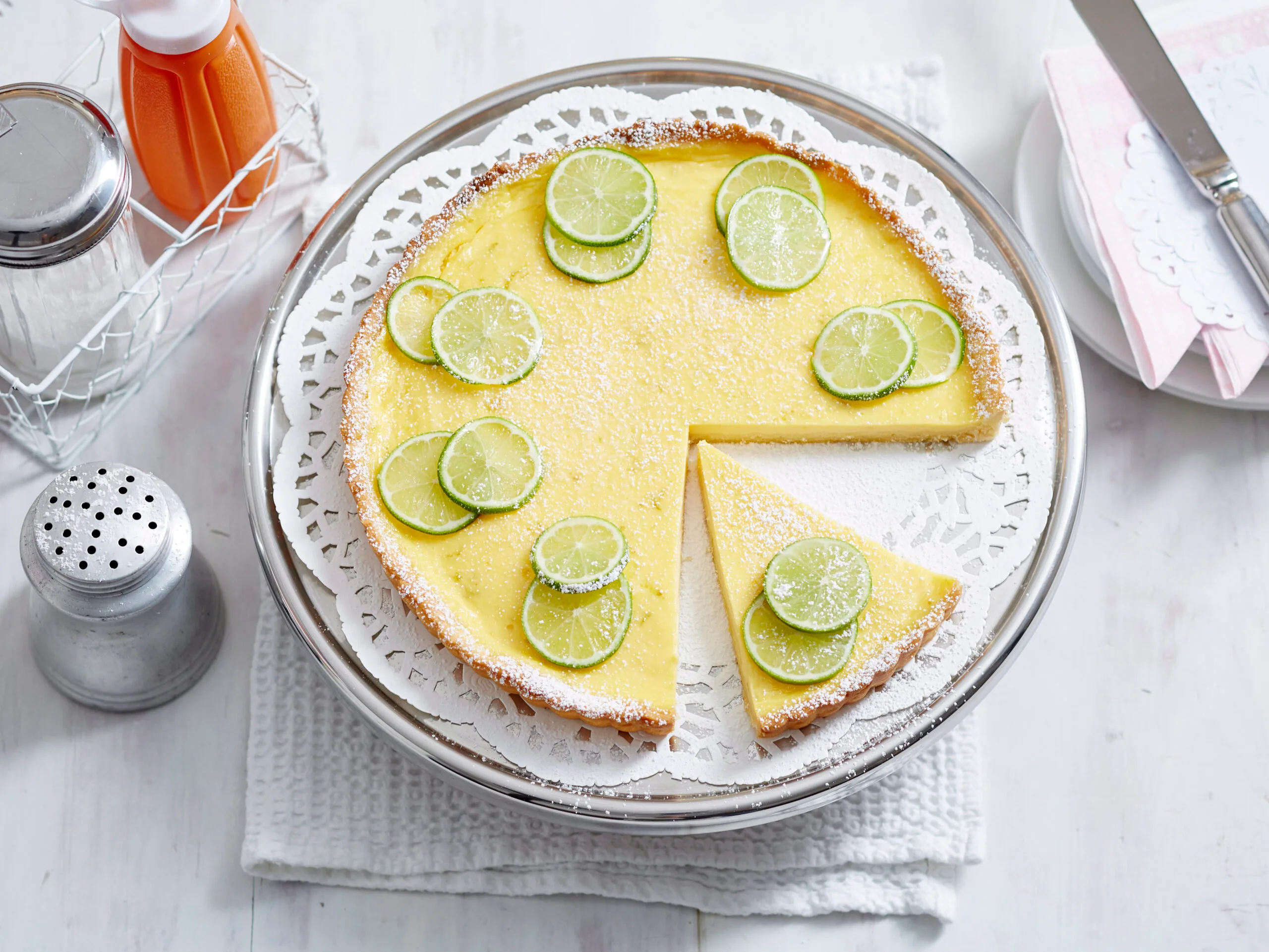 Lemon lime tart