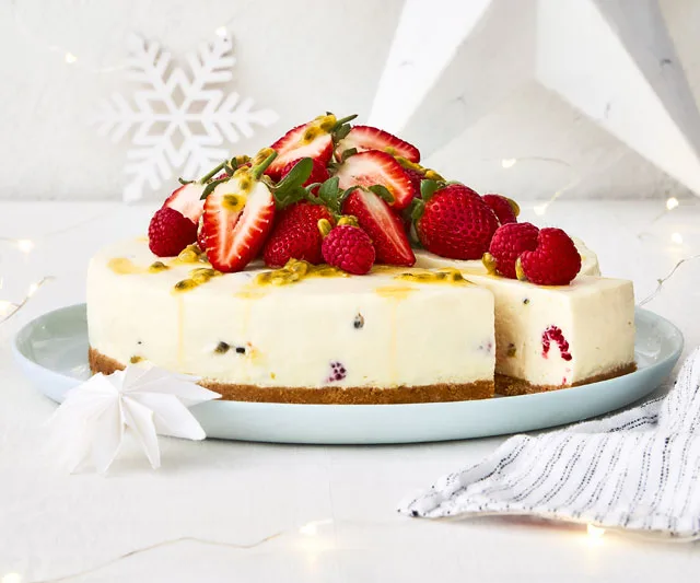 Christmas cheesecake