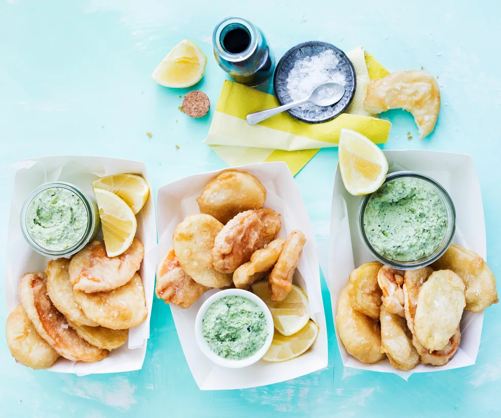 beer battered potato scallops