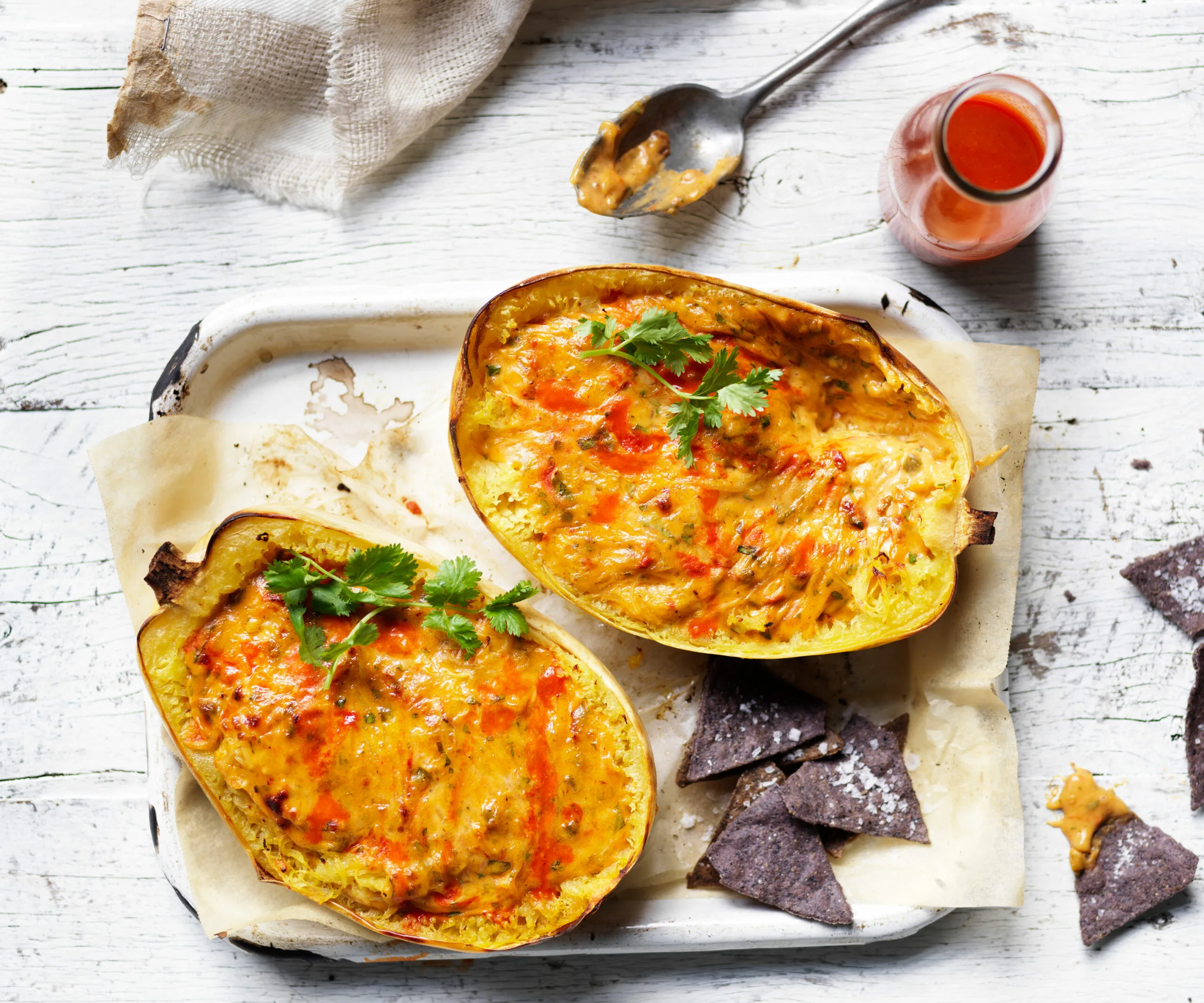 Spaghetti squash con queso