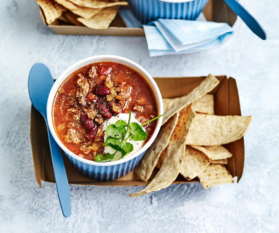 Chilli con carne soup recipe