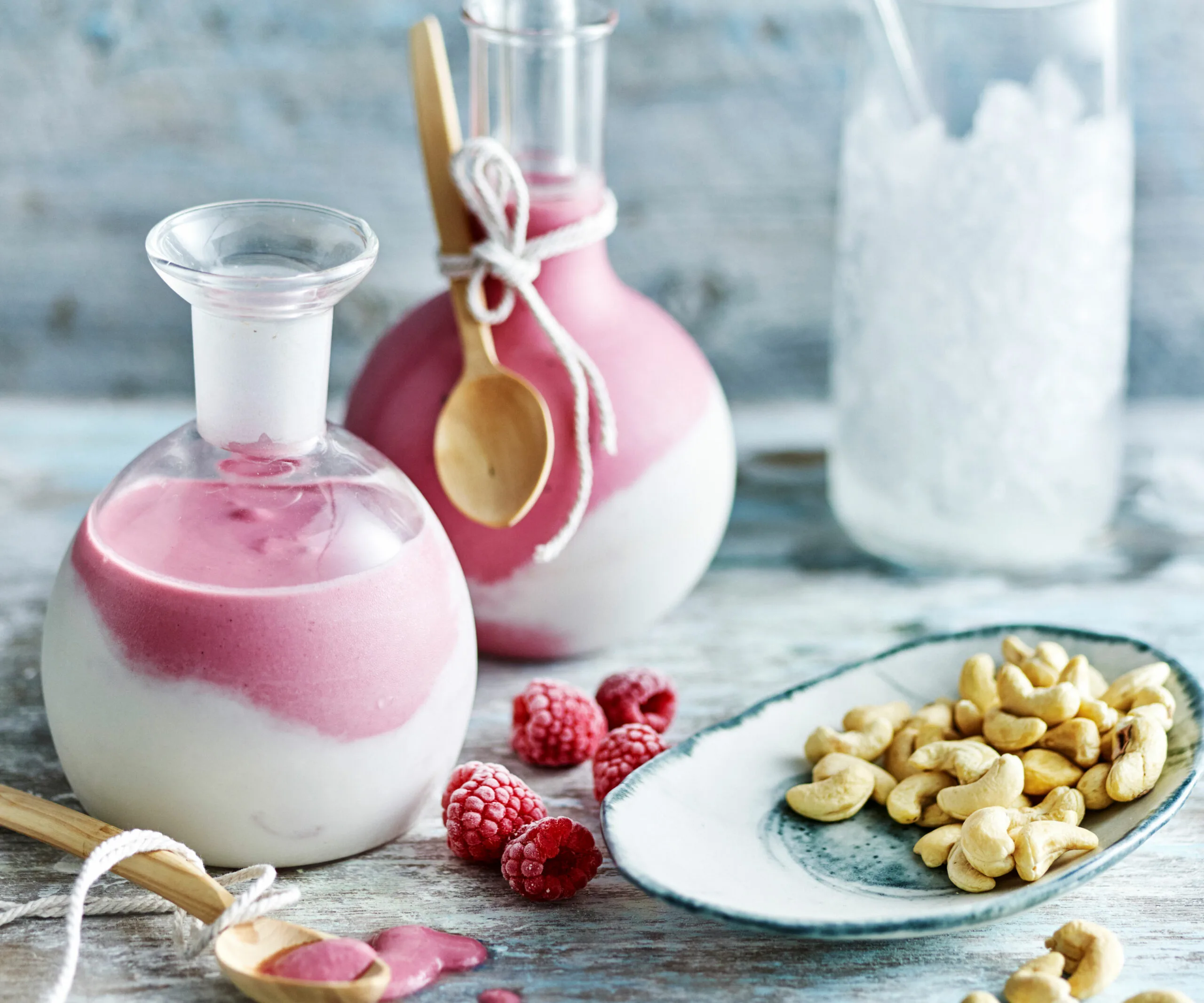 Coconut raspberry smoothie