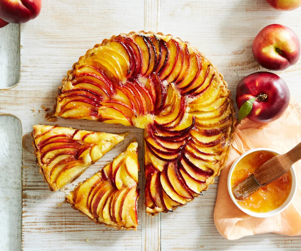 nectarine and almond tart