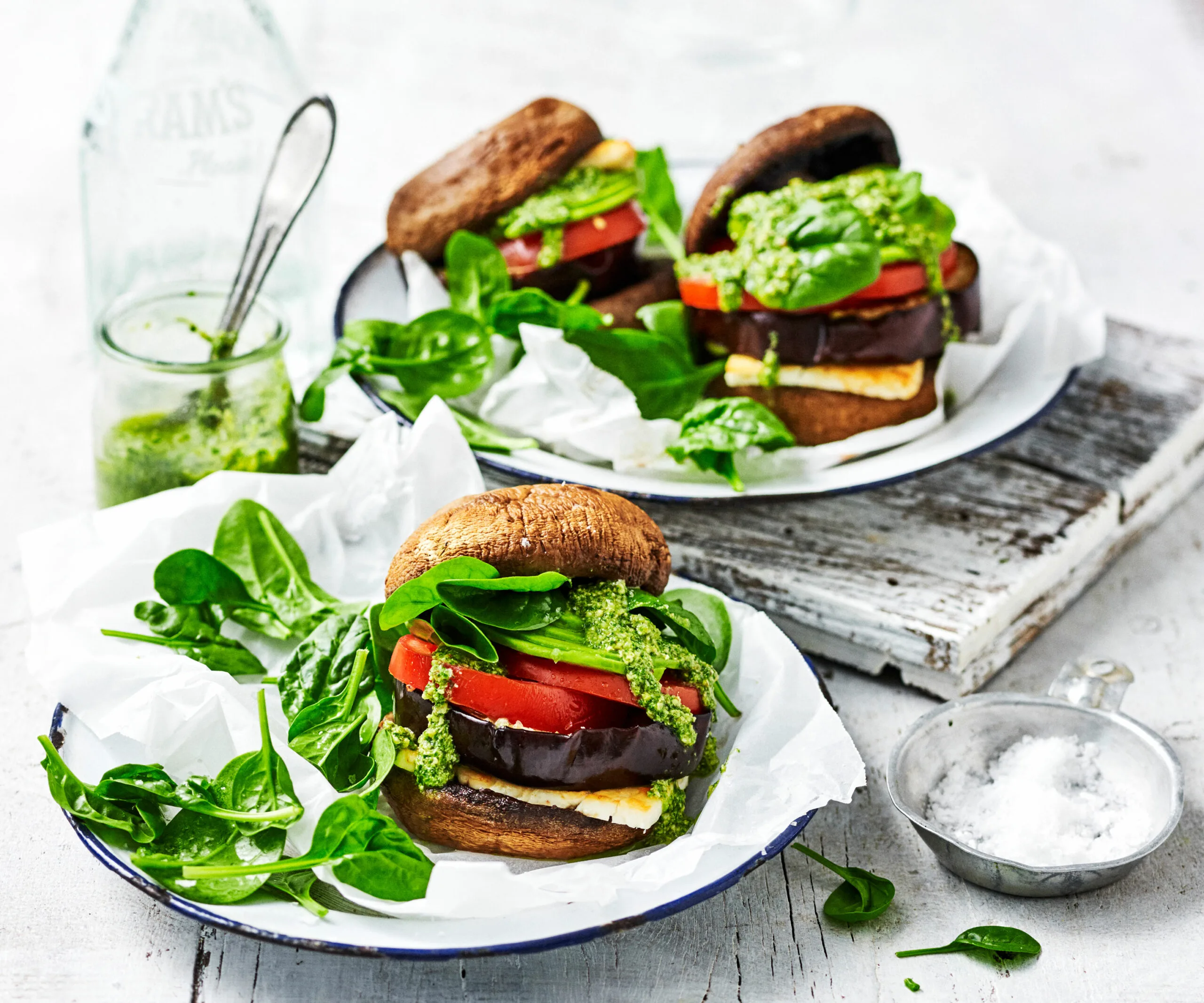 Mega mushroom burgers-image