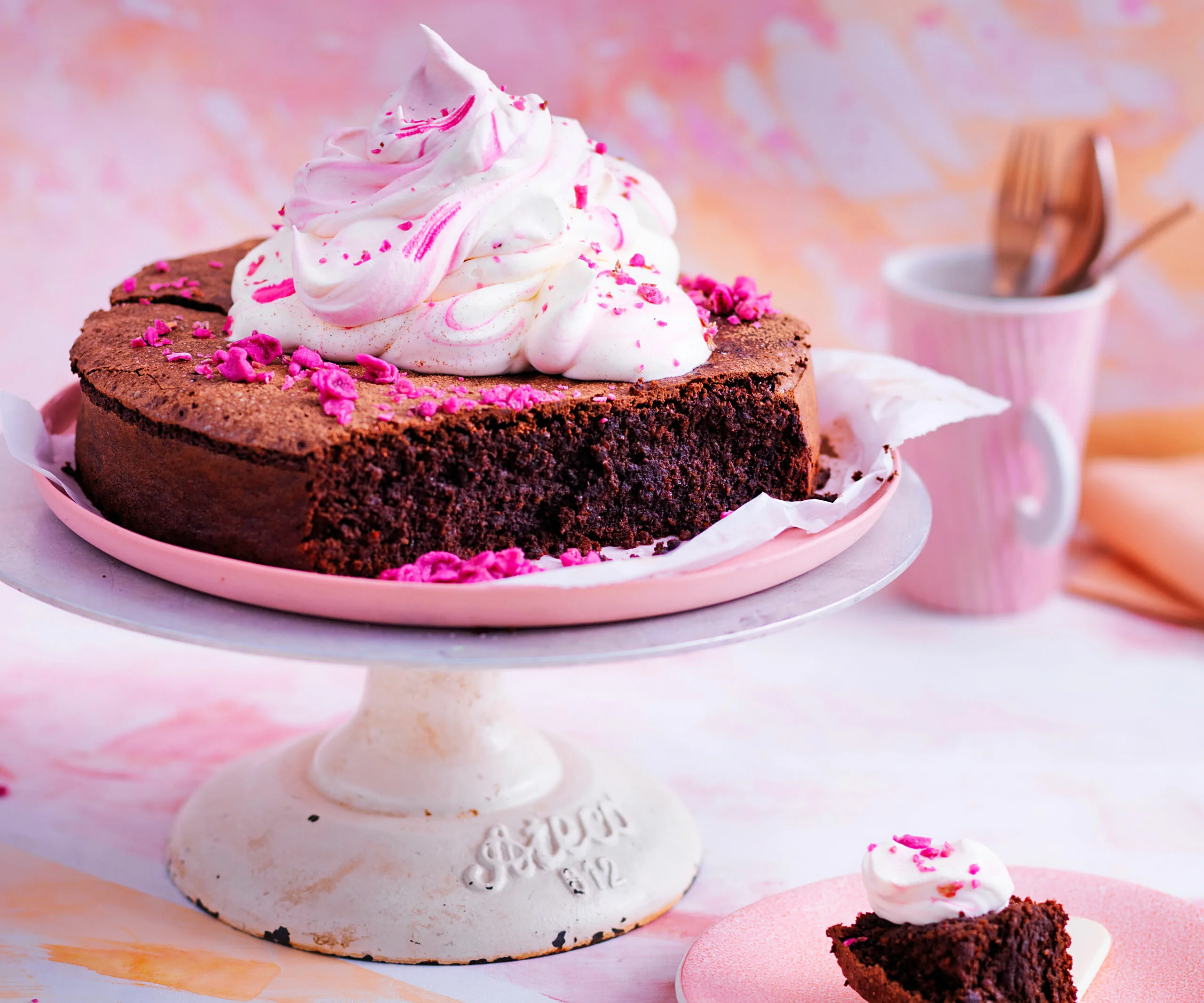 Gluten free rosewater chocolate cake recipe