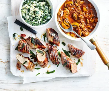 Pork fillet mignon with mushroom sauce