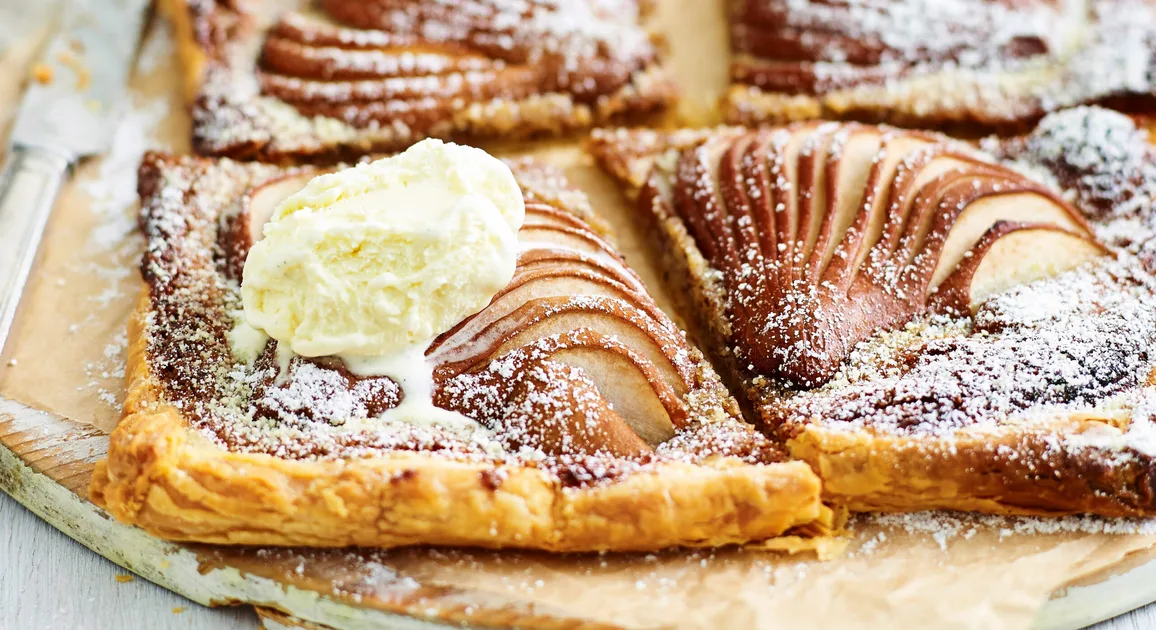 Pear and hazelnut frangipane tart | Women's Weekly Food