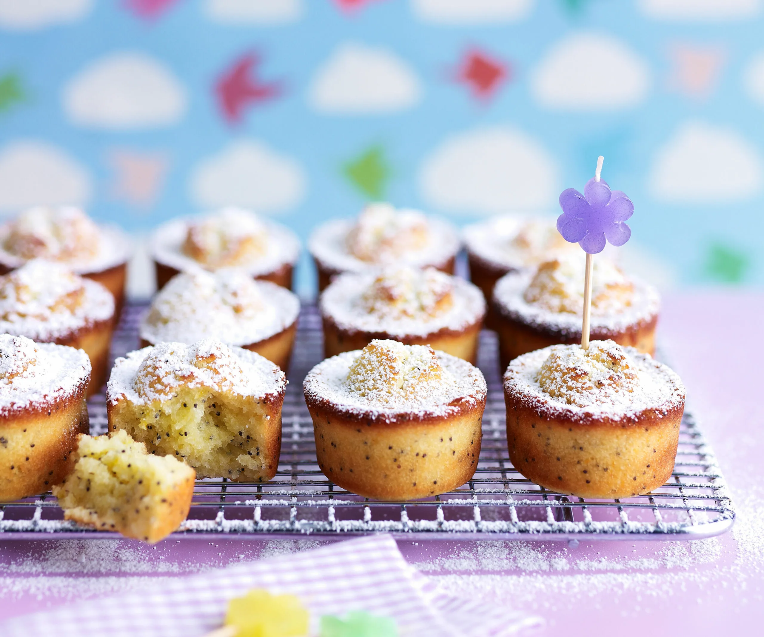Mandarin and poppy seed friands-image