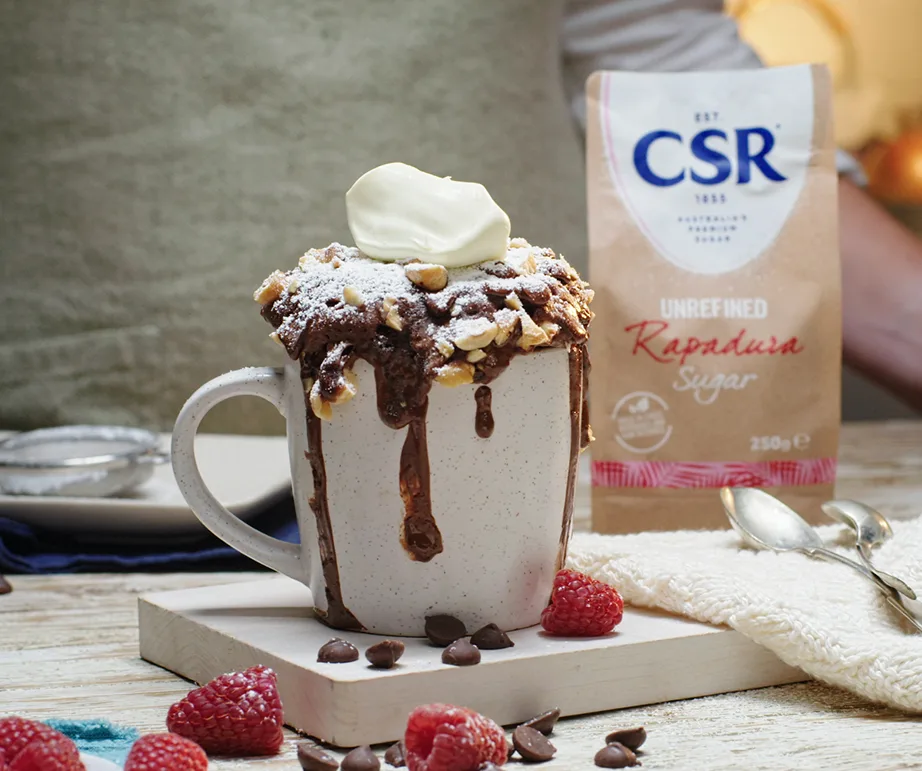 Chocolate hazelnut pudding mug