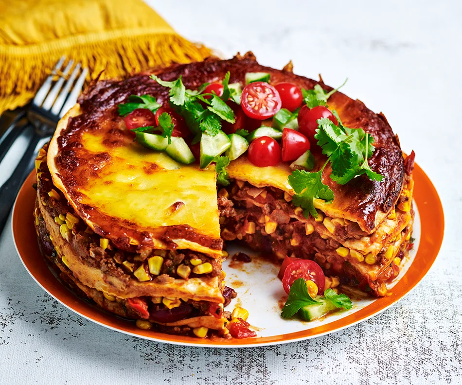 Mexican-inspired beef pie