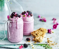 high fibre mixed berry weetbix smoothie