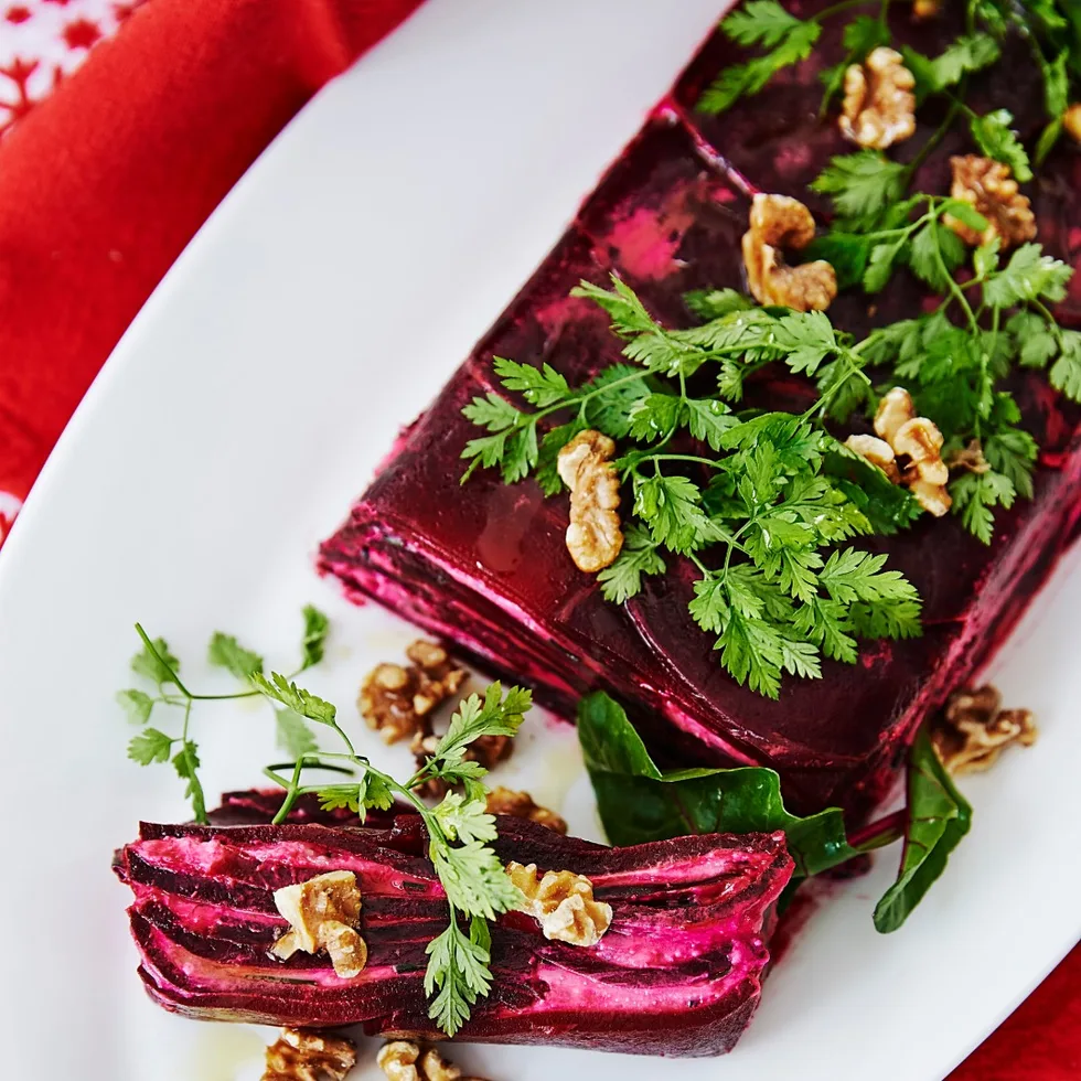 Julie Goodwin's roast beetroot and goat's cheese terrine