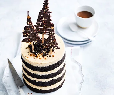 Eggnog bavarois cake