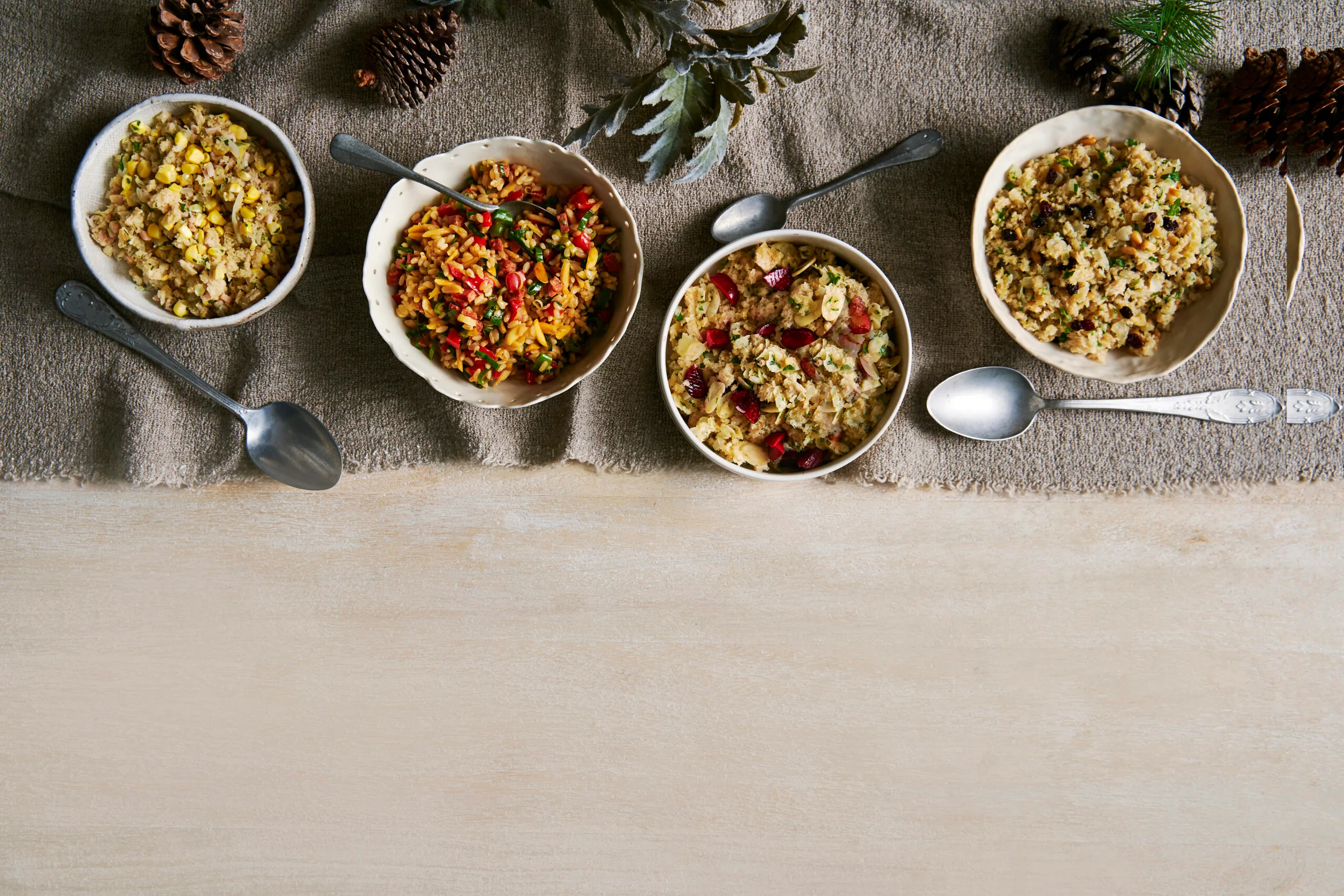 4 stuffing dishes
