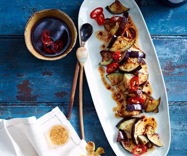 Szechuan-style chilli eggplant