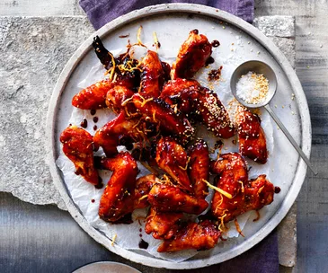 Sticky wing with sesame salt