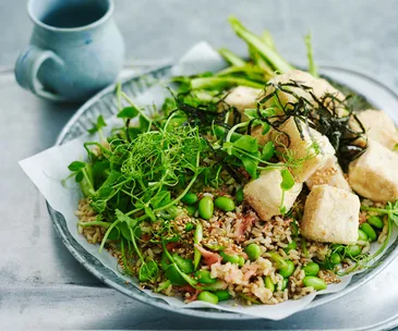 Japanese-style tofu salad