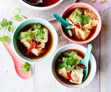 Japanese-style smoky chilli tofu