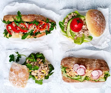 Twisted tuna rolls