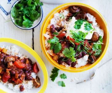 spicy red beans and rice