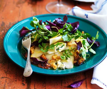 Watercress and goat’s cheese ravioli
