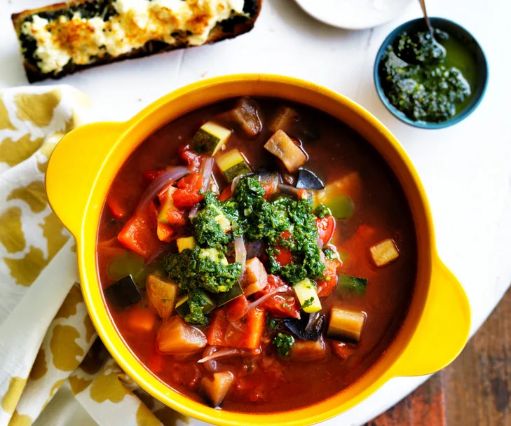 RATATOUILLE SOUP WITH PISTOU