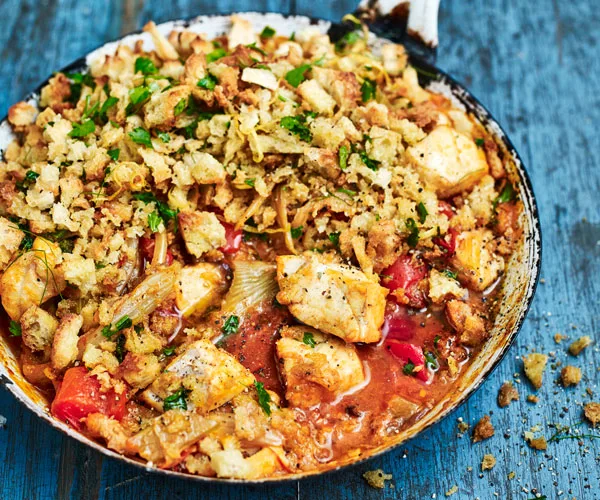 Mediterranean fish pie