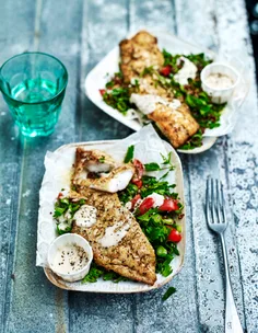 Za’atar snapper with quinoa tabbouleh