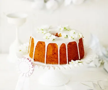 Lemon and early grey chiffon cake