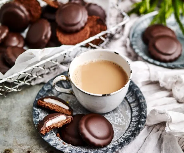 CHOC-PEPPERMINT COOKIES