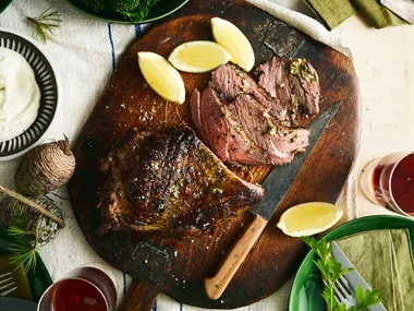 Hayden Quinn’s Mediterranean butterflied lamb