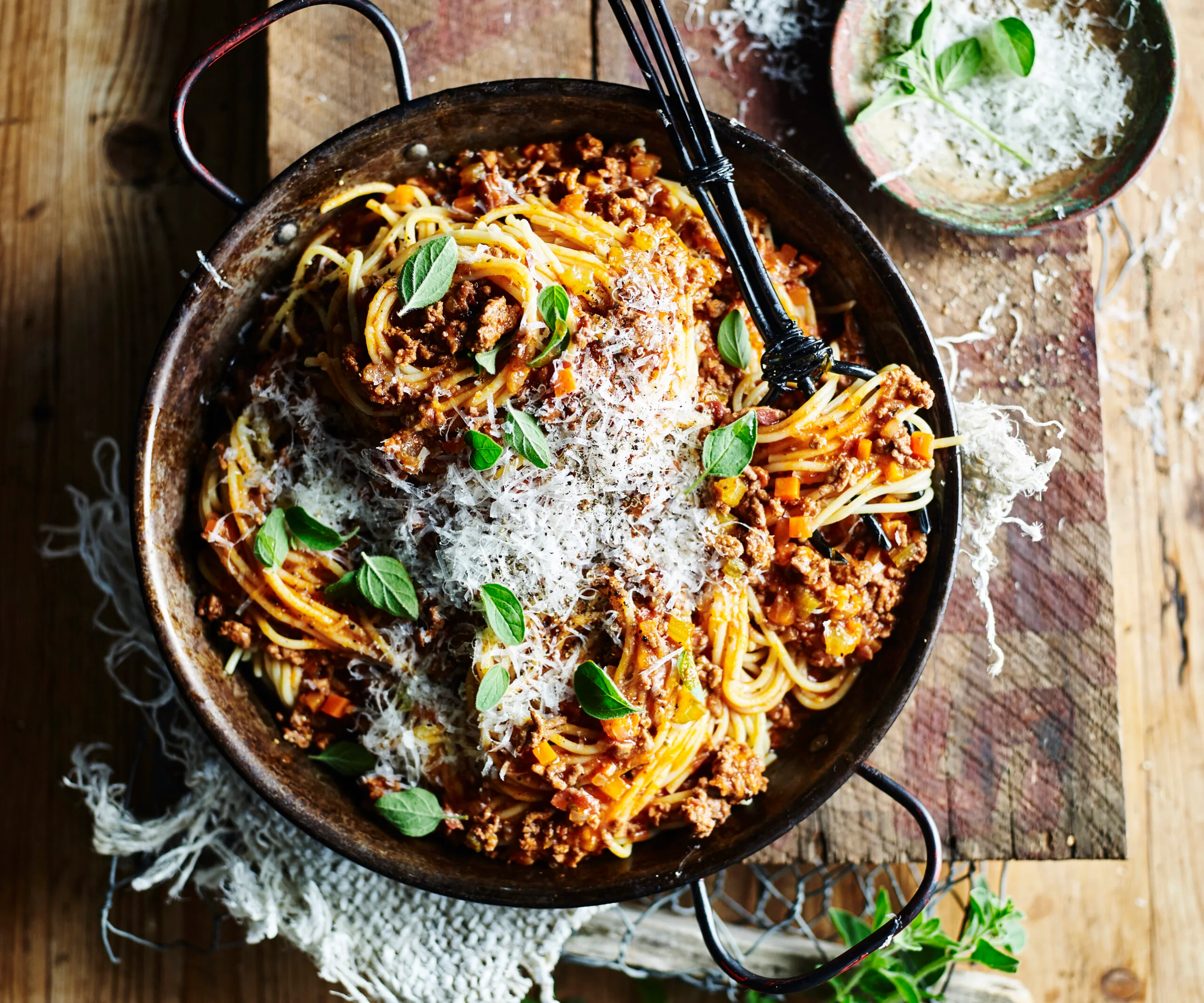 Vegetarian spaghetti bolognese