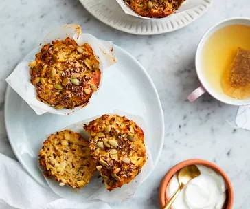 Earl grey, apple & zucchini muffins