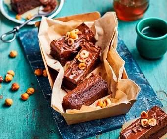 Fudgy sweet potato brownies 