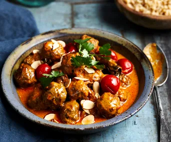 korma curry meatballs