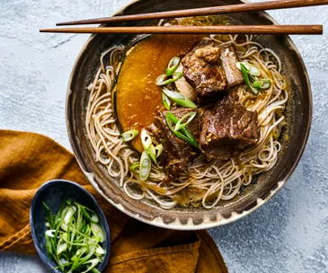 Miso beef short rib & pumpkin hotpot