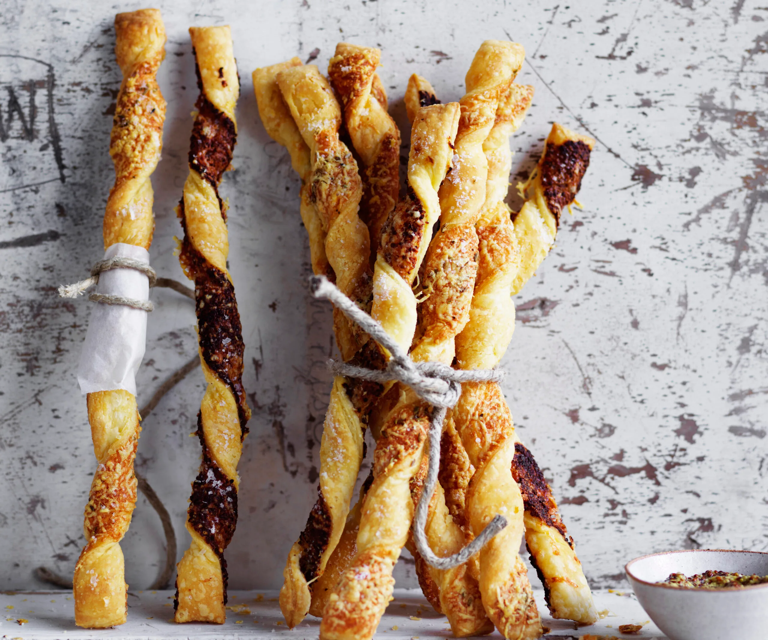 cheesy pastry twists