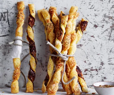 cheesy pastry twists