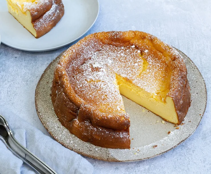 White chocolate Japanese inspired cheesecake