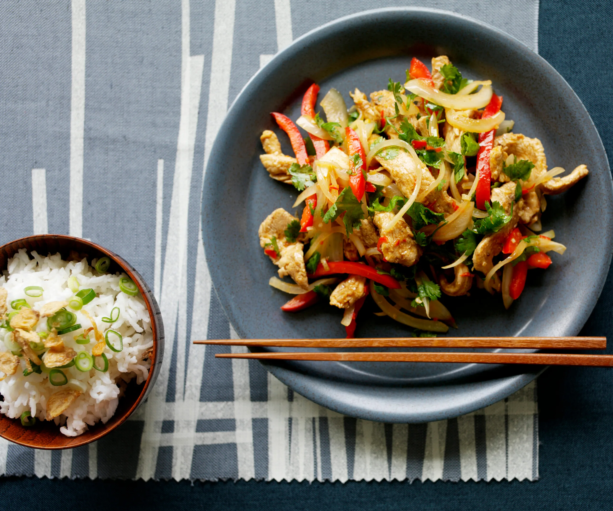 capsicum, chilli and hoisin chicken