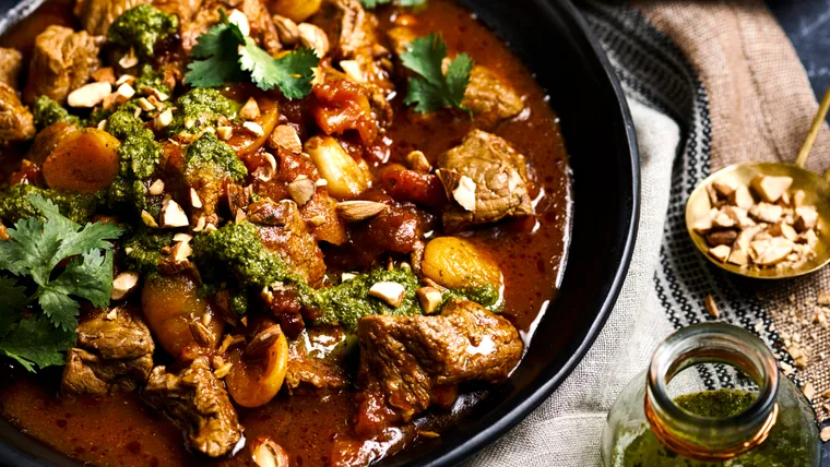Lamb & apricot tagine with chermoula recipes
