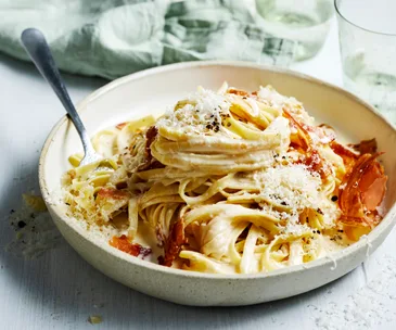 Fettuccine carbonara