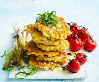 Corn and buttermilk fritters, one of our favourite 5 ingredient recipes