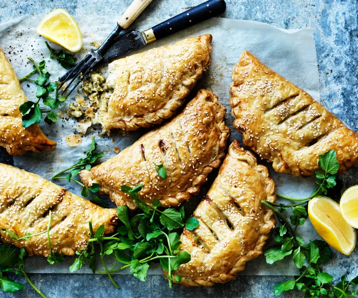 Broccoli, mustard and cheddar hand pies