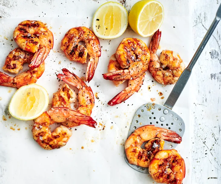 Perfect barbecue prawns