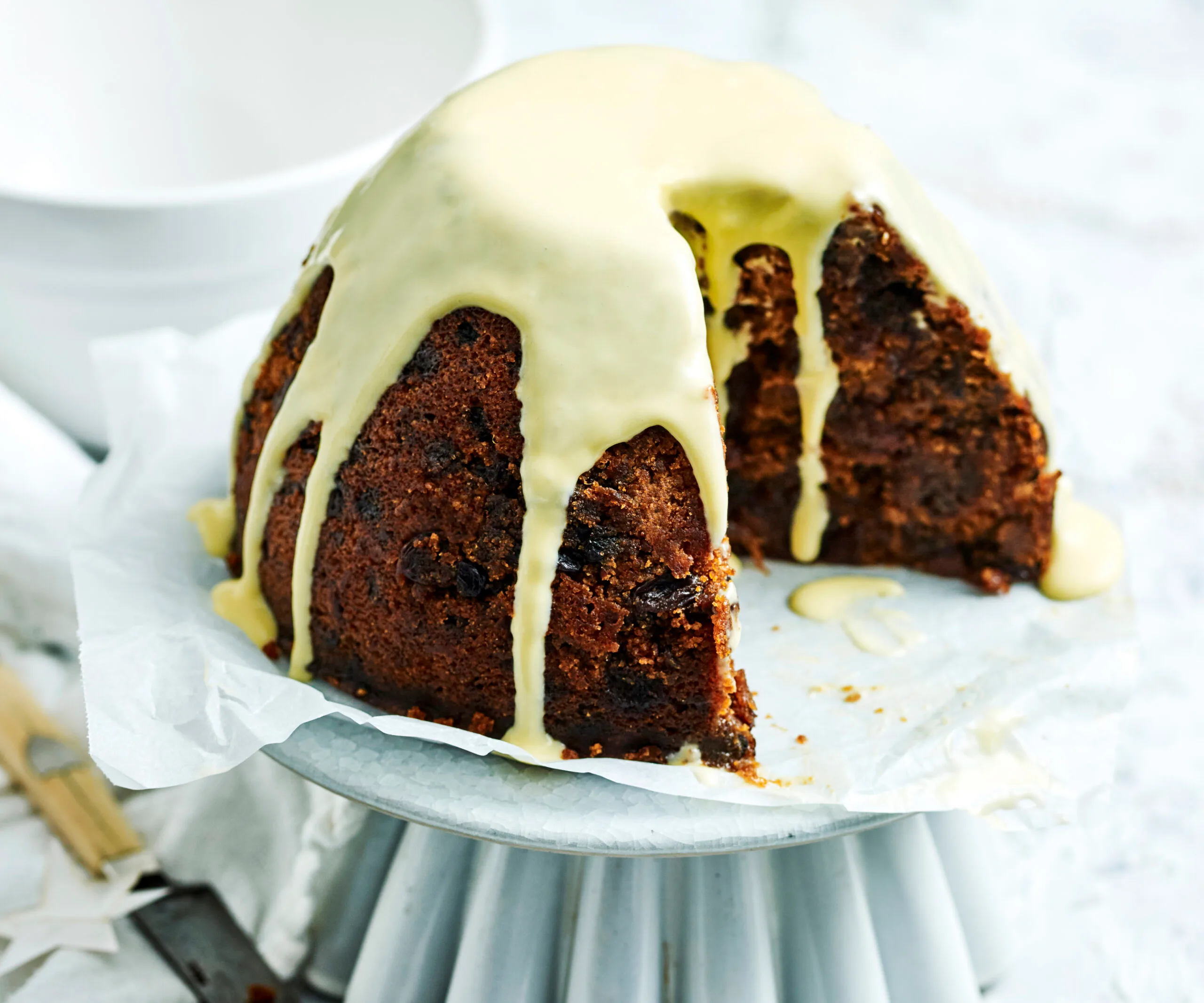 Gluten-free steamed pudding.