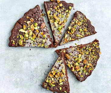 Chocolate and cardamom shortbread